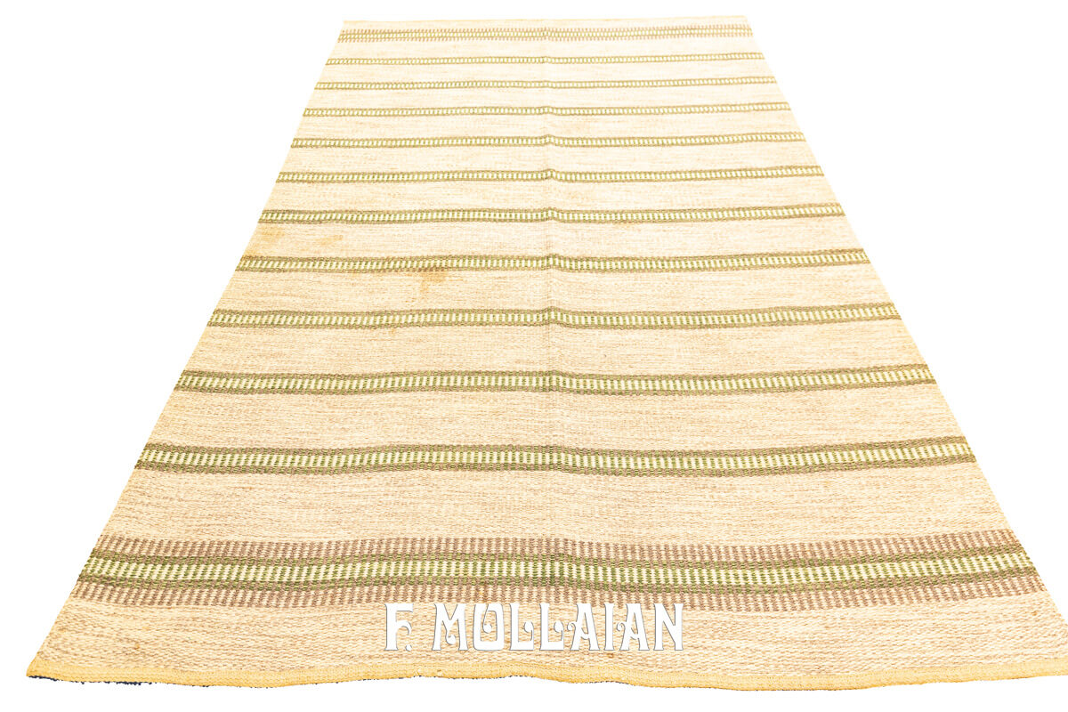 Rollakan Swedish Flat-weaver Rug Beige Color n°:664878